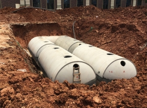 混凝土池蓄水池现场施工图片